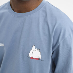 Camiseta HYDROPONIC Manga Larga Peanuts Ski Lift Slate Azul Claro
