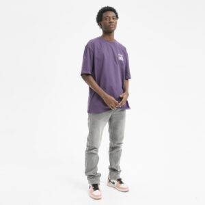 Camiseta HYDROPONIC manga corta peanuts roadster dark violeta
