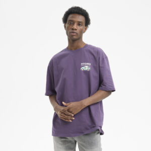 Camiseta HYDROPONIC manga corta peanuts roadster dark violeta