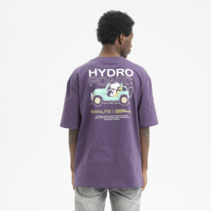 Camiseta HYDROPONIC manga corta peanuts roadster dark violeta