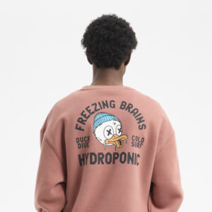 Sudadera Hydroponic Sin Capucha Duck Terracota