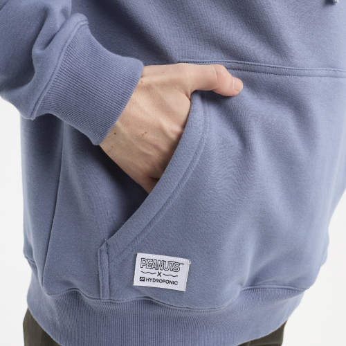 Sudadera HYDROPONIC Capucha Peanuts No Dogs Slate Azul Claro
