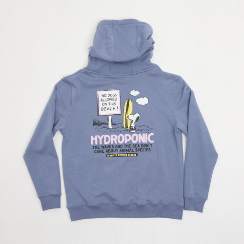 Sudadera HYDROPONIC Capucha Peanuts No Dogs Slate Azul Claro