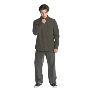 Camisa VOLCOM de manga larga Stockholm verde khaki