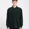 Camisa VOLCOM De Pana Fostered ii Cord Verde Oscuro