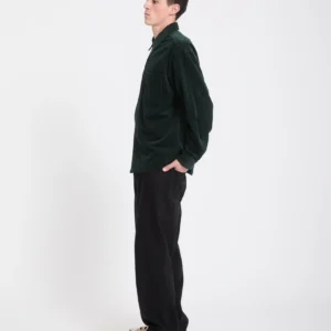 Camisa VOLCOM De Pana Fostered ii Cord Verde Oscuro