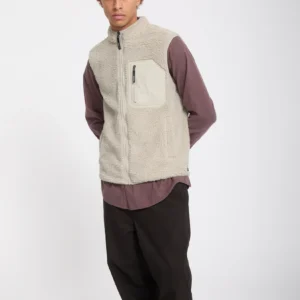 Chaleco VOLCOM Borreguillo Hombre Muzzer Fuzzar Beige