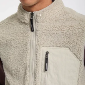 Chaleco VOLCOM Borreguillo Hombre Muzzer Fuzzar Beige