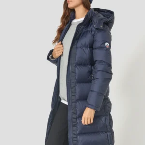 Chaqueta JOTT De Plumas Mujer Gran Frio Karachi Azul Marino
