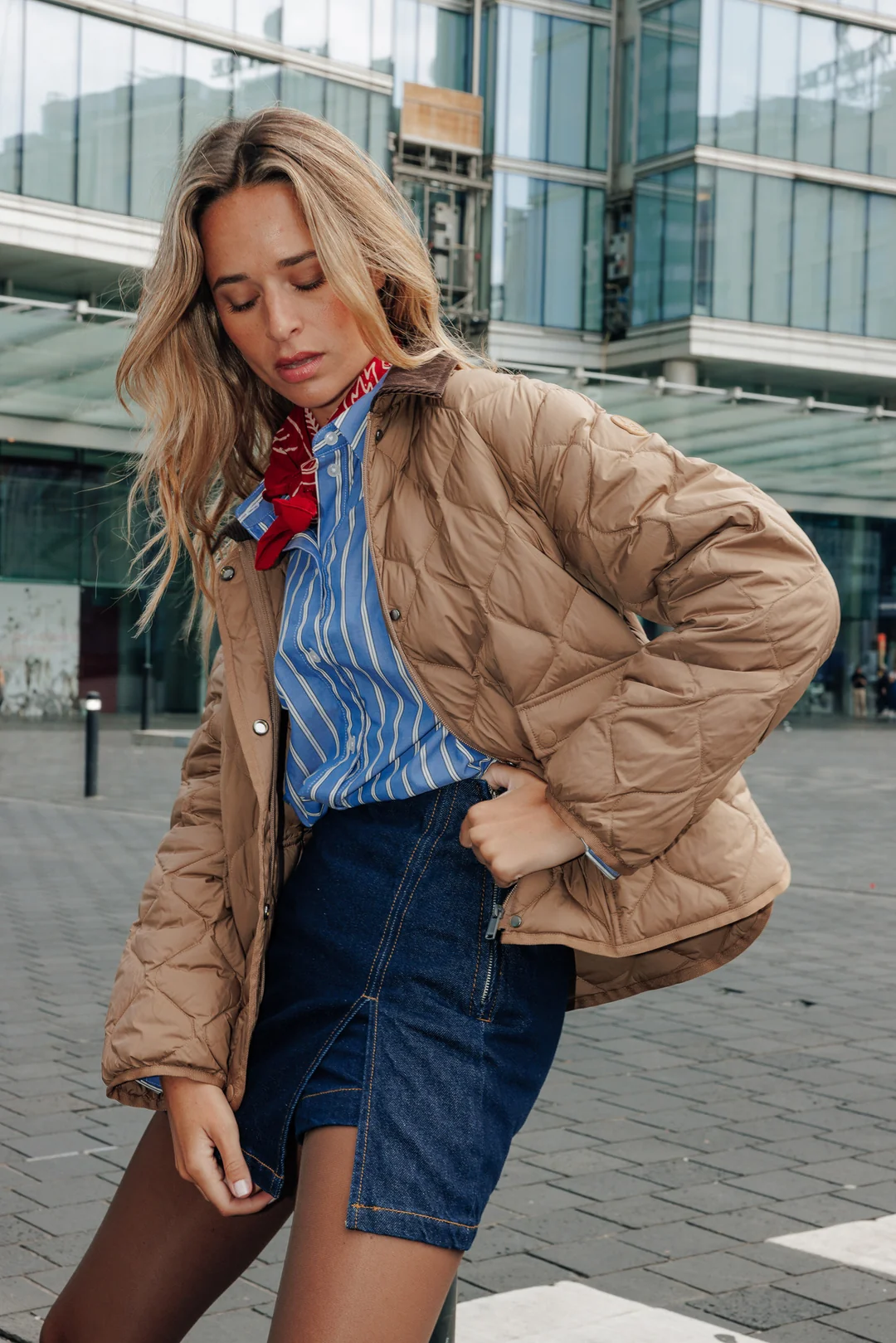 Chaqueta JOTT Mujer De Pluma Edna 81q Smocky Beige