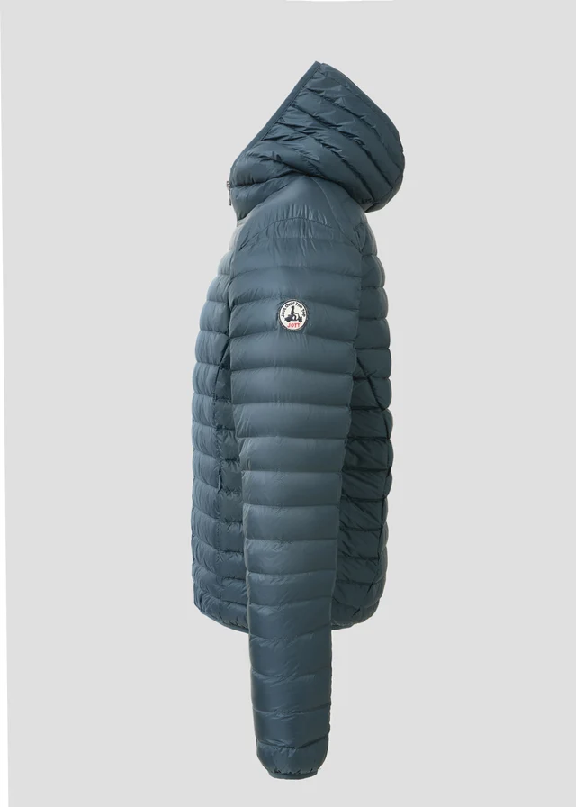 Chaqueta JOTT Con Capucha Hombre De Plumas NICO 13j Algae Blue Azul