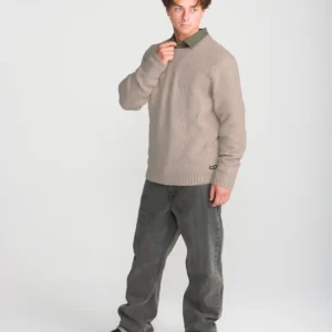Jersey VOLCOM Cuello Redondo Edmonder II Sweater Cashmere Marrón Claro