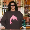 Jersey VOLCOM Cuello Redondo Fa Ozzy Dolphin Marróm Rosa