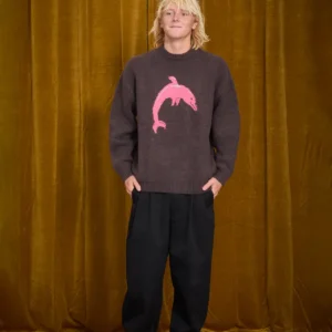Jersey VOLCOM Cuello Redondo Fa Ozzy Dolphin Marróm Rosa