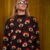 Jersey VOLCOM Hombre De Ozzy Eyes Black Estampado Ojos En Llamas