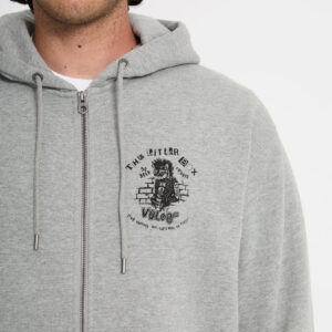 Sudadera Volcom Con Capucha Y Cremallera Catastrophy Gris Oscuro
